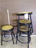 4  stools, 17 1/2" tall