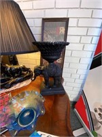 End Table w/Lamp Coffee Table Wall Art and Statues