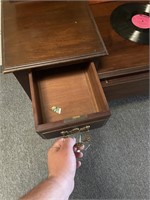 Small Vintage Wood Dresser w/Mirror 73"H