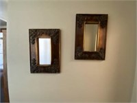 Framed Wall Mirror 30"L x 42"H w/2 small Mirrors
