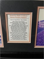 Framed OSU Boone Pickens Stadium Memorabilia