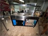 Stainless Steel Salad Bar approx 5ft L 26"W
