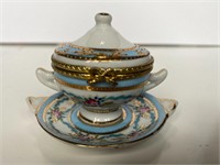 Limoges Trinket Box Tureen & Plate