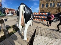 Aluminum Statue Holstein Cow 4ft x 82"L