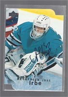 ARTURS IRBE 95-96 Be A Player Autograph Die Cut