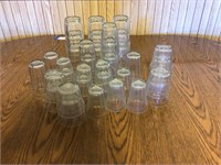 Glass drinking glasses lot