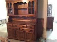 Maple dining room hutch