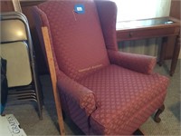 Mauve Wingback Chair