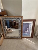 Floral Mirror and Picture