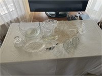 Doilies and Glass Serve Ware