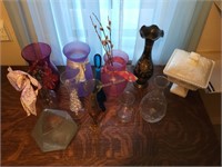 Glass Vases and Decorations