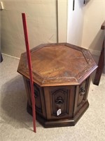 Wooden Octagonal End Table