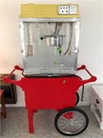 Popcorn Machine Whiz On Cart (updated description)