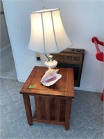 End Table, Lamp & Sea Shell