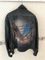 Large Leather Motorcycle Jacket