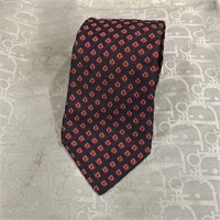 GUCCI navy/red tie with equestrian stirrup
