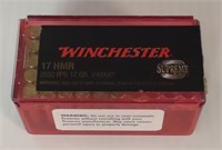 28 Winchester 17 HMR Rimfire Cartridges