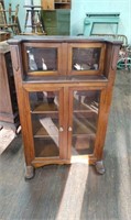 Walnut Victorian Bookcase