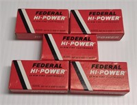 5 Boxes Federal Hi-Power 22 Short Hollow Point