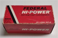 500 ct Federal Hi-Power.22 Long Rifle Cartridges