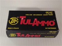 50 TulAmmo .380 Cartridges 91 gr
