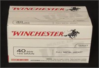 Winchester 40 S&W 165 gr. FMJ 100 ct