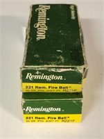 34ct Remington 221 Rem Fire Ball Empty Brass
