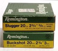 Remington 20ga Buckshot & Slugger
