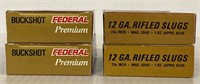 4 Boxes Federal 00 Buckshot & Rifled Slugs