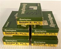5 Boxes Remington 16 ga 2 3/4  1 Buckshot