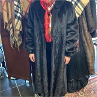 VALENTINO full length ranch mink coat