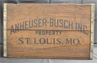 Anheuser Busch Inc Wooden Box 18x12x11