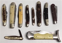 10 Assorted knives some with minor Damage