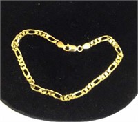 14k gold 8 inch bracelet made in Italy