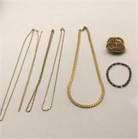 Miscellaneous costume jewelry **4-  18 inch ** 1
