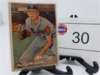 TAYLOR PHILLIPS # 343 1957 TOPPS