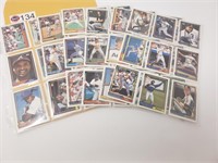 TOPPS CARDS 1992 (6 PAGES, BOTH SIDES)