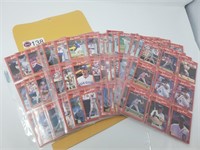 DONRUSS CARDS 1990 (18 PAGES, BOTH SIDES)