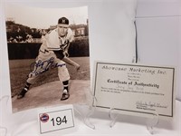 JOEY JAY & CERTIFICATE OF AUTHENTICITY, 8X10 PHOTO