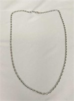 14k White Gold 18" Necklace