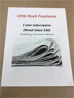 1 Year Subscription to the Little Rock Freelance