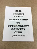 2022 Driving Range Membership at Otter Valley