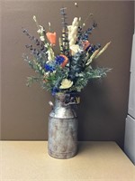 Decorative Flowers in a Tin Can