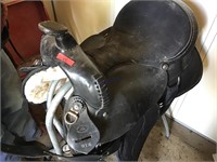 J & H 15” seat custom saddle.  Nylon saddle with