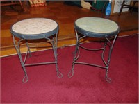 Wrought Iron ice cream stools