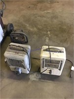 Two heaters working and chain saw