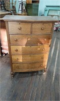 Quartersawn Oak Highboy Chest