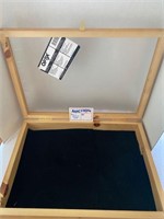 Wood Display Case w/Plexiglass