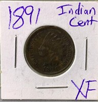 1891 US Indianhead Cent