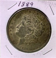 1889 US Morgan silver dollar
